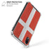 Denmark Flag Distressed iPhone XR Clear Case